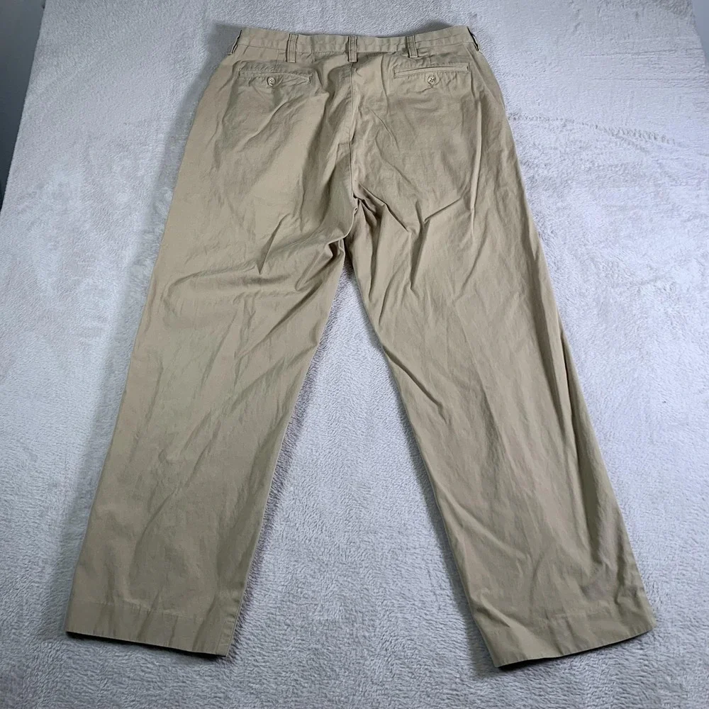Polo Ralph‎ Lauren Pants Mens 34x30 Khaki Beige Cotton Chino Straight Leg Casual